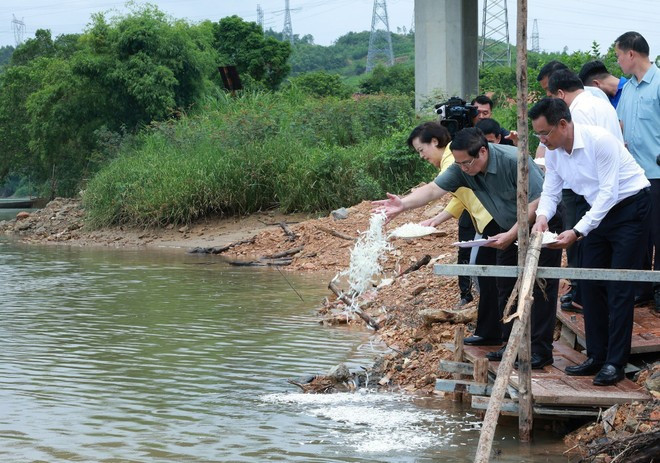 Prime Minister Pham Minh Chinh visits Long Dai Ferry Terminal in Truong Ninh commune. (Photo: VNA) Prime Minister Pham Minh Chinh visits Long Dai Ferry Terminal in Truong Ninh commune. (Photo: VNA)