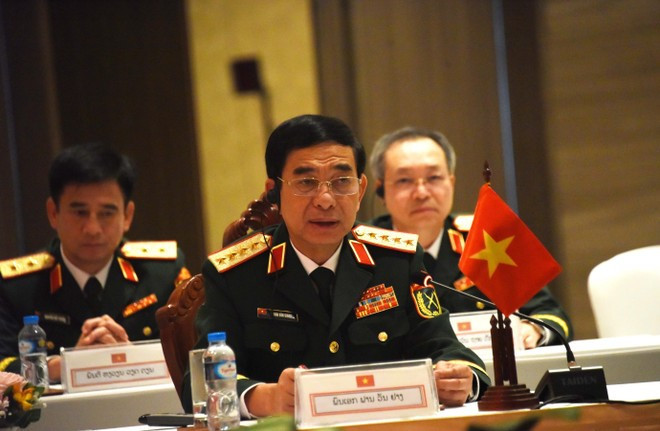 Vietnamese Minister of National Defence General Phan Van Giang speaks at the event. (Photo: VNA) phan-van-giang-vna.jpg