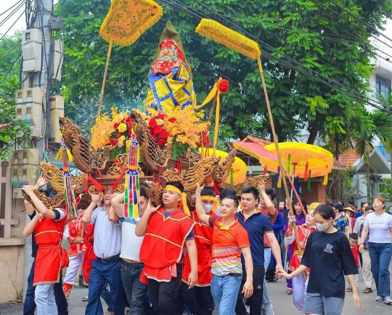 The national intangible cultural heritage of Ong Pagoda Traditional Festival, Nhu Quynh commune (Hung Yen province). (Photo: KIM CUC) le-hoi-chua-ong-anh-kim-cuc-3592.jpg