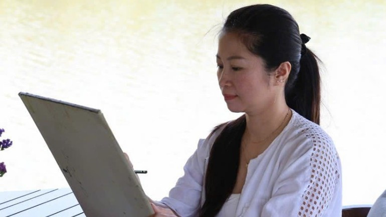 Artist Nguyen Thu Ha.