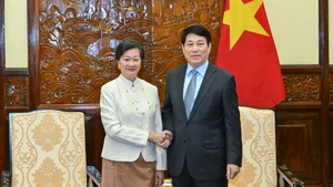 State President Luong Cuong receives outgoing Cambodian Ambassador to Viet Nam Chea Kimtha in Ha Noi on December 29, 2025. (Photo: Thuy Nguyen)