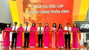The opening of the exhibition.
