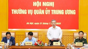 Party General Secretary To Lam speaks at the meeting of the Central Military Commission's Standing Committee on July 31 (Photo: VNA) 