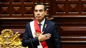 Jose Enrique Jeri Ore was sworn in as President of Peru on October 10, 2025. (Photo: Xinhua)