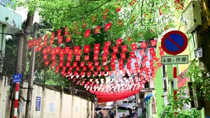 In pictures: Ha Noi adorned with flowers and flags for 80th National Day