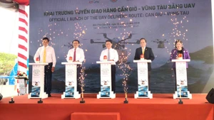 The launch of the Can Gio-Vung Tau drone-based delivery route.