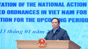 PM Pham Minh Chinh speaks at the conference. (Photo: Tran Hai)