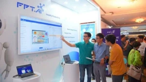 Customers experiencing an AI solution developed by FPT Corporation.