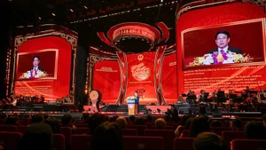President Luong Cuong speaks at the event. (Photo: Thuy Nguyen)