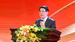 President Luong Cuong speaks at the event. (Photo: Thuy Nguyen)