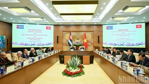 The second session of the Viet Nam-Cuba Inter-Parliamentary Cooperation Committee. (Photo: Duy Linh)