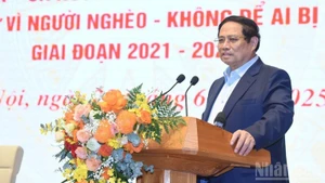 PM Pham Minh Chinh speaks at the conference. (Photo: Tran Hai)
