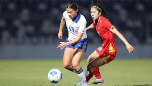 The stoppage-time goal cost the Viet Nam women’s loss against the Philippines. (Photo: VFF)
