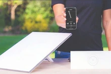 A set of hardware equipment for receiving and transmitting satellite internet.