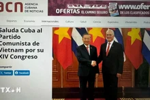 Cuban news agency ACN reports on the 14th National Congress of the Communist Party of Viet Nam. (Photo: Screenshot)