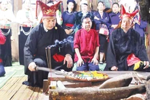 A ritual to welcome new year of the Muong ethnic people (Phu Tho Province). (Photo: NDO)