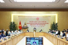 Prime Minister Pham Minh Chinh speaks at the 32nd meeting of the national steering committee for combating IUU fishing on March 3. (Photo: VNA)