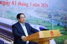 Prime Minister Pham Minh Chinh speaks at the meeting (Photo: VNA)