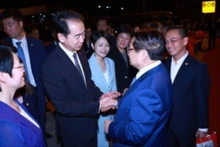 Farewell ceremony for Prime Minister Pham Minh Chinh on the conclusion of his trip to attend the 16th WEF in Tianjin and pay the official working visit to China. (Photo: Duong Giang/VNA)