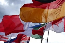 Flags of the G7 countries. (Photo: VNA)