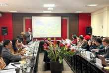 Overview of the workshop on tourism development at UNESCO global geoparks in Viet Nam. (Photo: NGOC BICH)