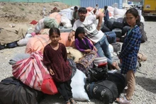 Newly arrived Afghan refugees at a temporary camp in Kabul, Afghanistan, on June 29, 2025. (Photo: Xinhua)