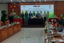 Announcement ceremony on the export of Vietnamese pomelos to Australia and Australian blueberries to Viet Nam held on October 9 in Ha Noi. (Photo: NDO)