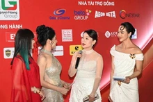 Actors and artists on the red carpet. (Photo: QUOC THANH)