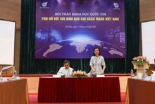 National scientific conference "Women with 100 Years of Vietnamese Revolutionary Press" held in Ha Noi (Photo: nhandan.vn)