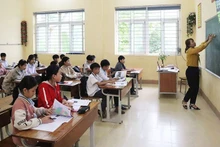 A class at Yen Son Secondary School, Thanh Son District (Phu Tho Province). (Photo: MANH XUAN)