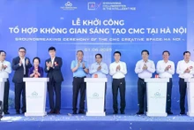 PM Pham Minh Chinh and delegates at the groundbreaking ceremony (Photo: VNA)
