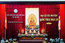 An overview of the grand prayer ceremony for national peace and prosperity (Photo: VNA)