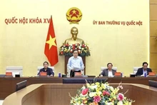 NA Chairman Tran Thanh Man speaks at the meeting (Photo: VNA)