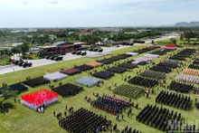 Nearly 16,000 officers and soldiers gathered at the National Military Training Centre No. 4 for the second general rehearsal in preparation for the parade marking the A80 event.