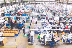 Footwear production facility of Thai Binh Shoes Group.