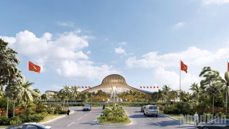 Rendering of the upgraded Phu Quoc International Airport in preparation for APEC 2027.