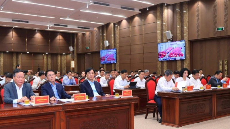 Delegates attend the conference