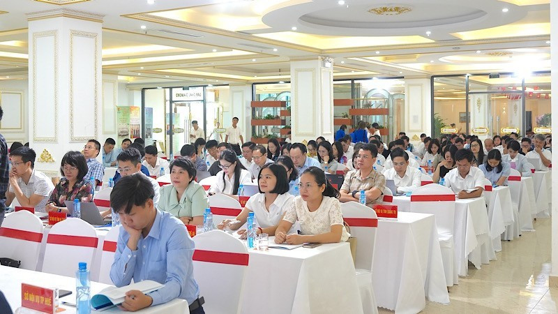Delegates attend the conference
