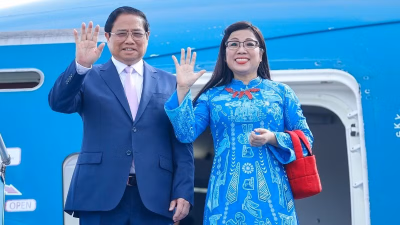 Prime Minister Pham Minh Chinh and his spouse (Photo: VGP)