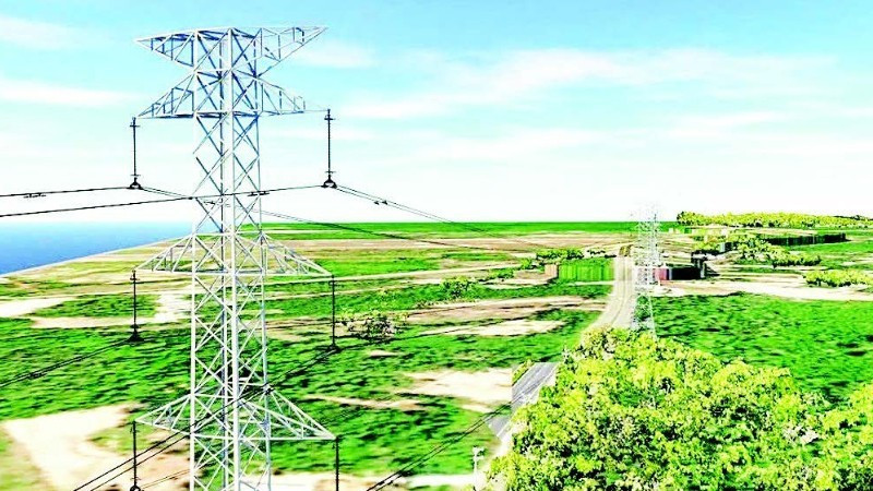 A model of the transmission line section connecting the 220/110 kV Phu Quoc substation.