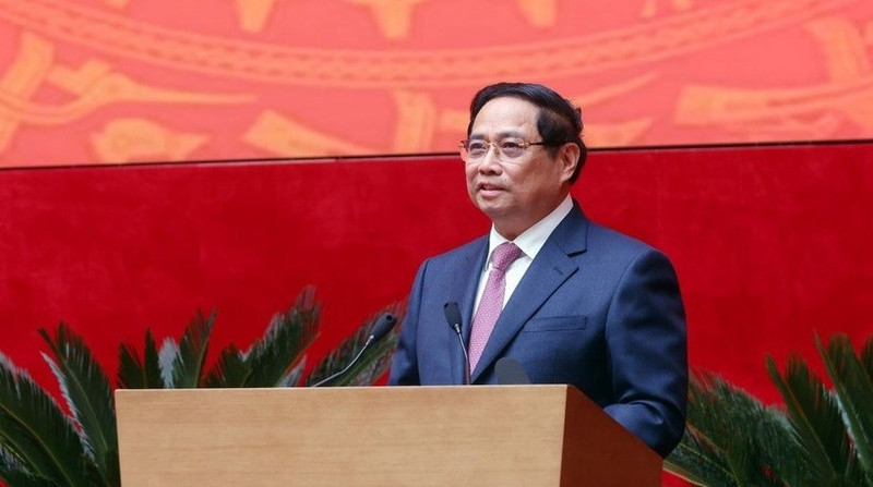 Prime Minister Pham Minh Chinh speaks at the 81st national public security conference (Photo: VNA)