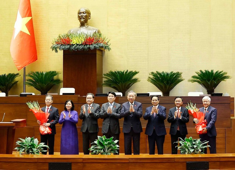 Nguyen Van Quang, a member of the Party Central Committee, is elected as Chief Justice of the Supreme People’s Court for the 2021–2026 tenure. (Photo: VNA)