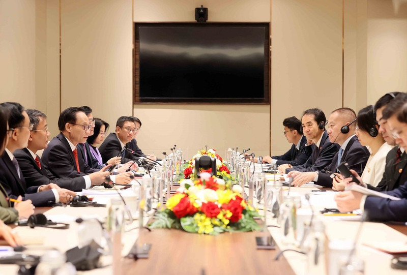 An overview of talks between Politburo member and Minister of Foreign Affairs Le Hoai Trung and Liu Haixing, member of the Communist Party of China (CPC) Central Committee and head of its International Department, and special envoy of CPC General Secretary and President of China Xi Jinping in Ha Noi on January 30 (Photo: VNA)