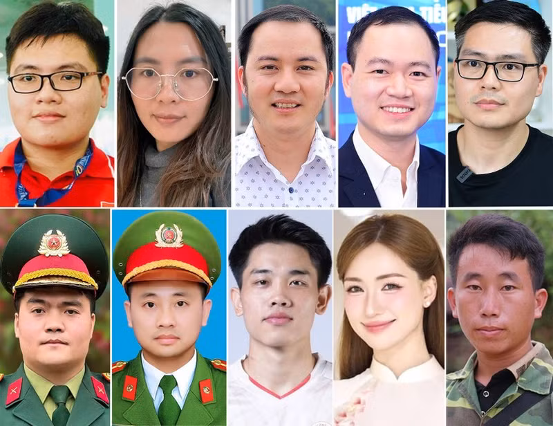 The Top 10 Vietnamese Outstanding Young Faces of 2025 (Photo: vietnamnet.vn)