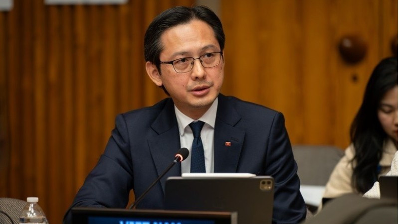 Ambassador Do Hung Viet, Permanent Representative of Viet Nam to the UN, speaks at the event (Photo: VNA)