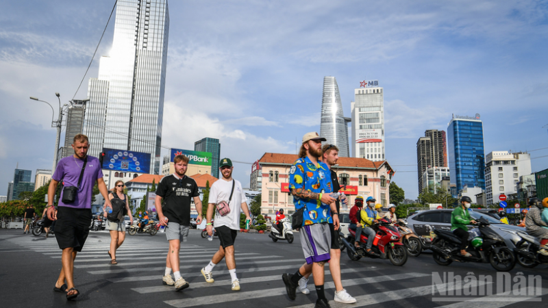 Tourism is considered a key economic sector, contributing to local growth. (Photo: THANH DAT)