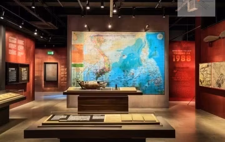 A design of the exhibition space inside the Truong Sa Museum