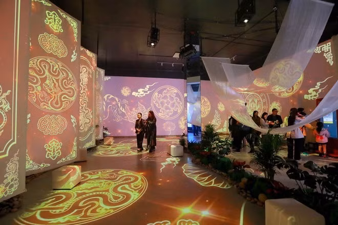 A corner of the exhibition space (Photo: VNA)