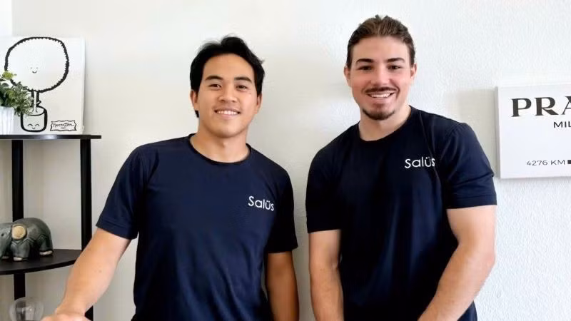 Young entrepreneur Trung Tran and co-founder Kostas Nikolakopoulos share a deep commitment to the Salus Health project. (Image courtesy of the subject)