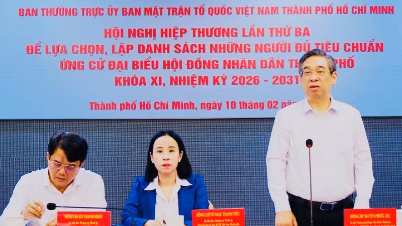 The Standing Board of the Viet Nam Fatherland Front Committee in Ho Chi Minh City holds the third Consultative Conference on the afternoon of February 10.